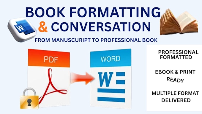 professionally convert your book for publication