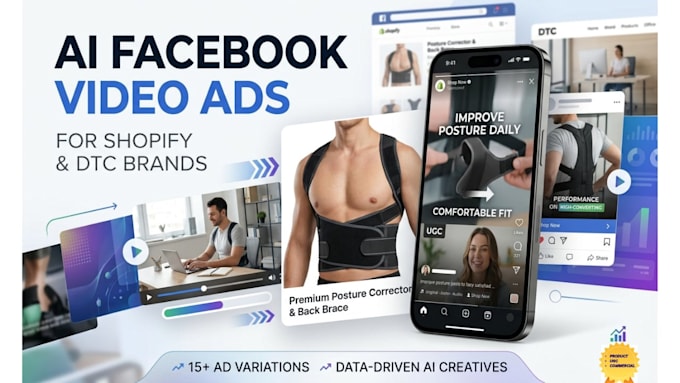 create ai facebook ecommerce video ads for shopify stores