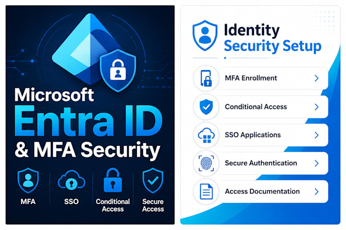 set up microsoft 365 mfa, sso, and entra id security