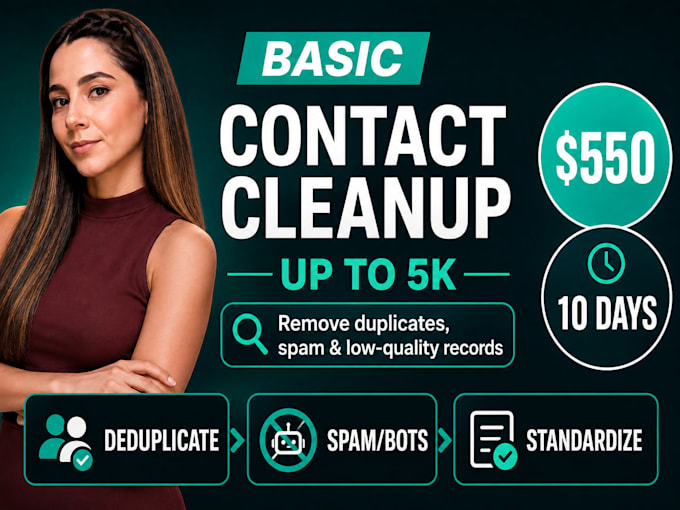 clean and deduplicate your CRM contact database