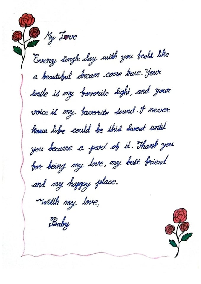 do custom design handwritten letters, notes, and cards