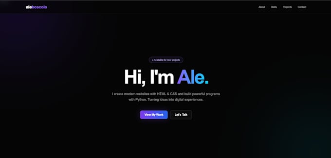 create a simple website