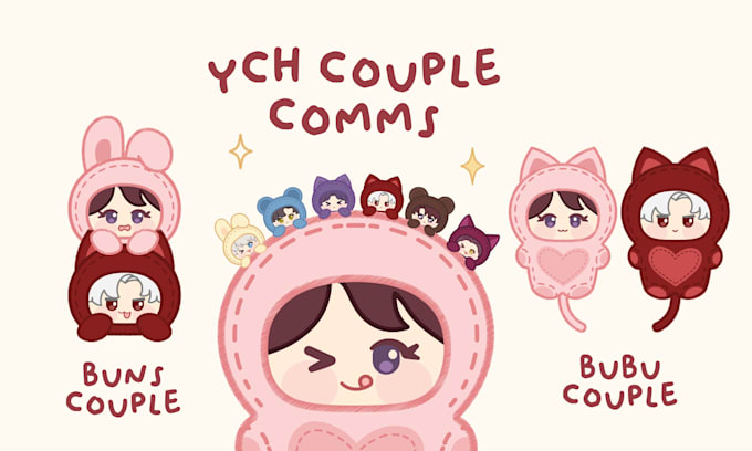 make ych chibi couple based on these designs