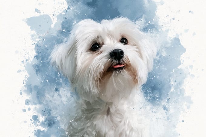 paint adorable watercolor pet portrait