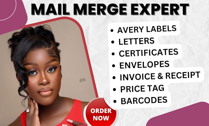 mail merge mailing labels, letters, invitations, envelopes