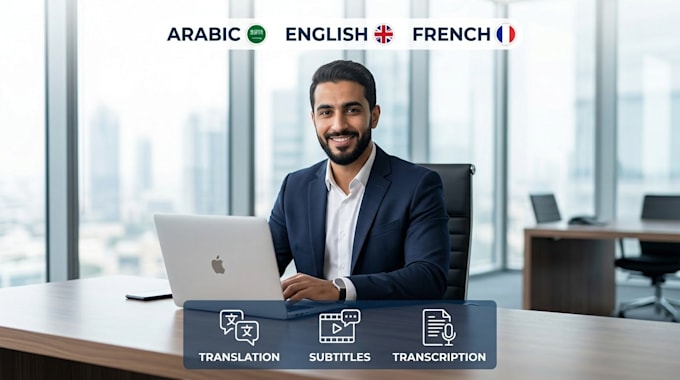 translate arabic, darija, english and french