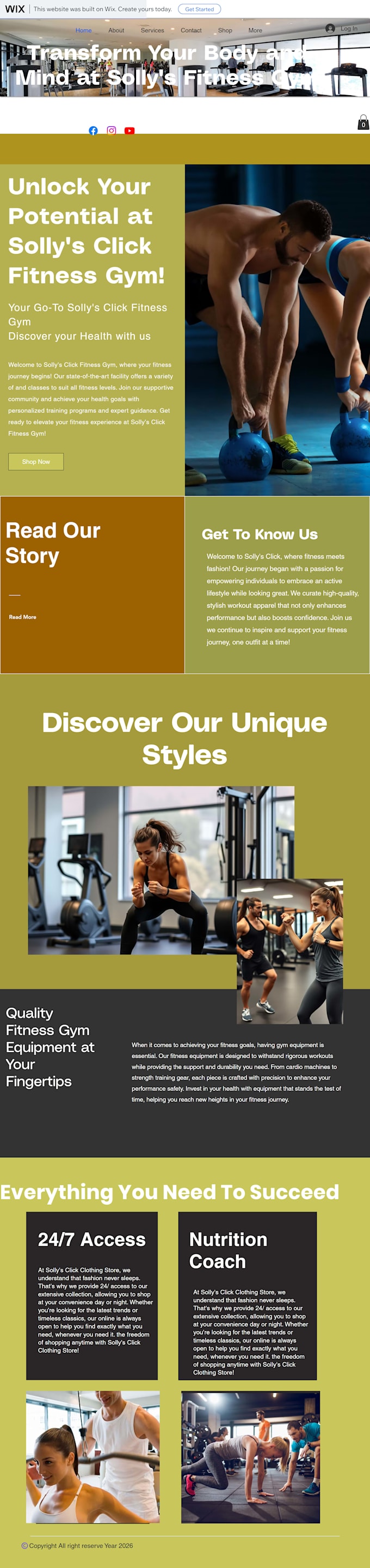 design a modern  responsive website
