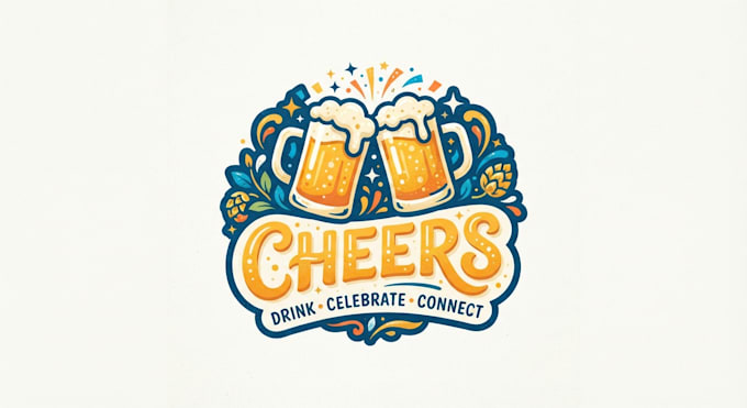 design a fun cheers logo for your brand