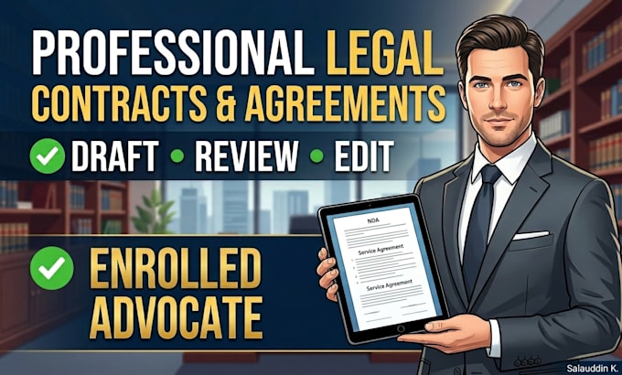 draft, review, and edit legal contracts, agreements, and documents