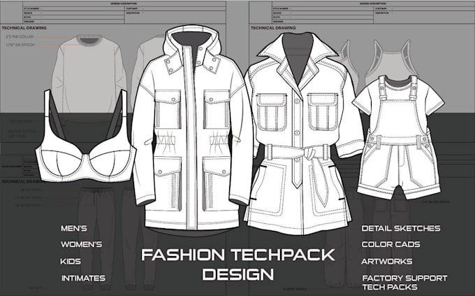 do fashion design and techpack
