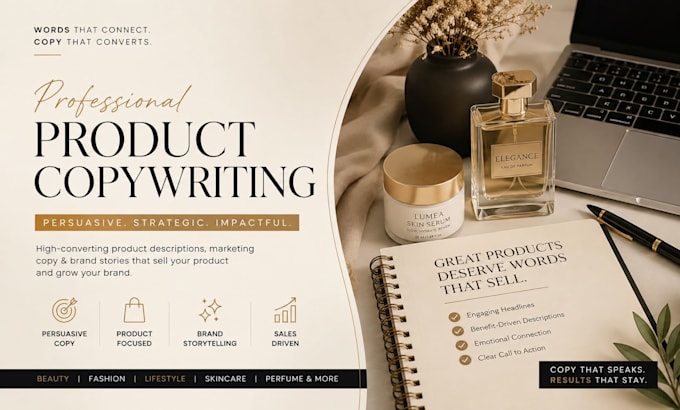 write persuasive product descriptions and copy