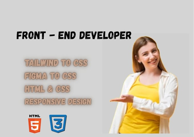 convert figma, xd or PSD to responsive HTML CSS tailwind