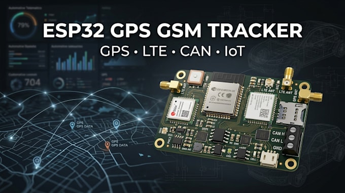 design esp32 sim800 sim7600 gps GSM lte tracking pcb for iot asset tracking