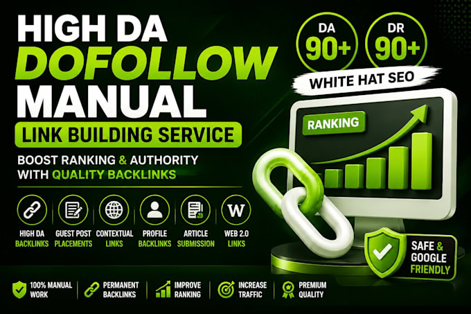 high da backlinks and guest post SEO link building service