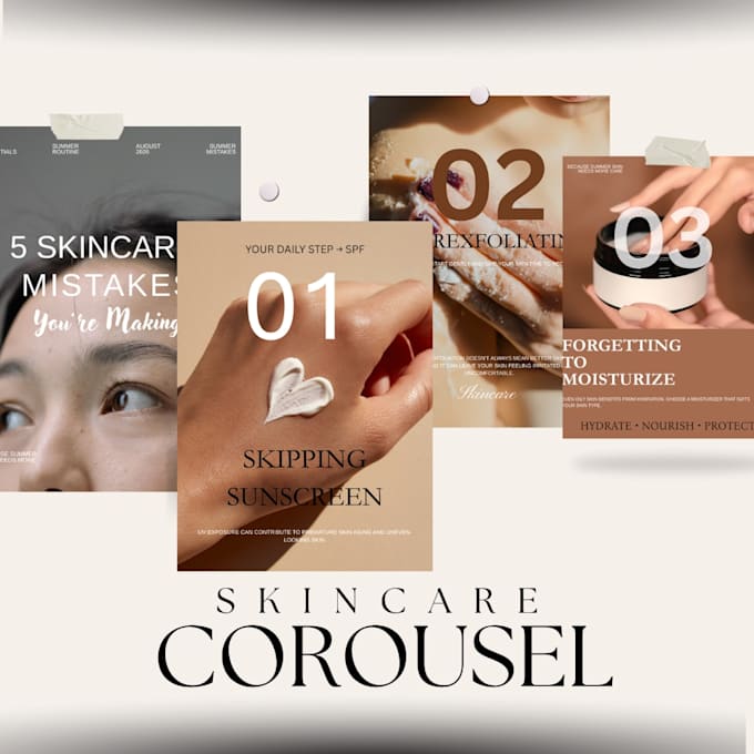 design modern instagram carousel posts