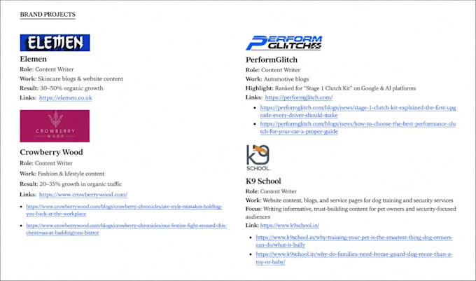 do SEO content writing