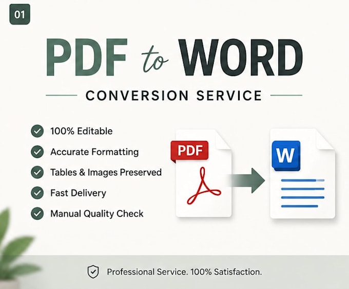 convert PDF to word with accurate formatting and editable docx
