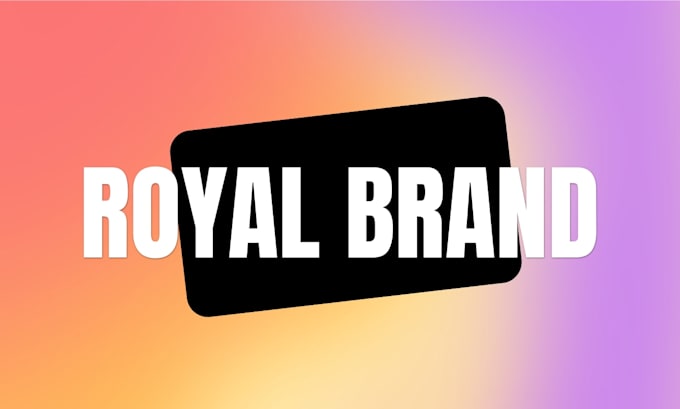 design modern royal logo and brand identity