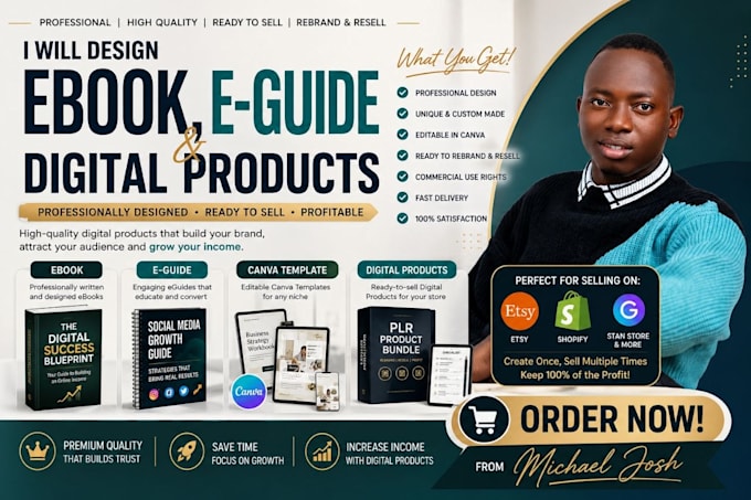 create and design a professional e guide and e book