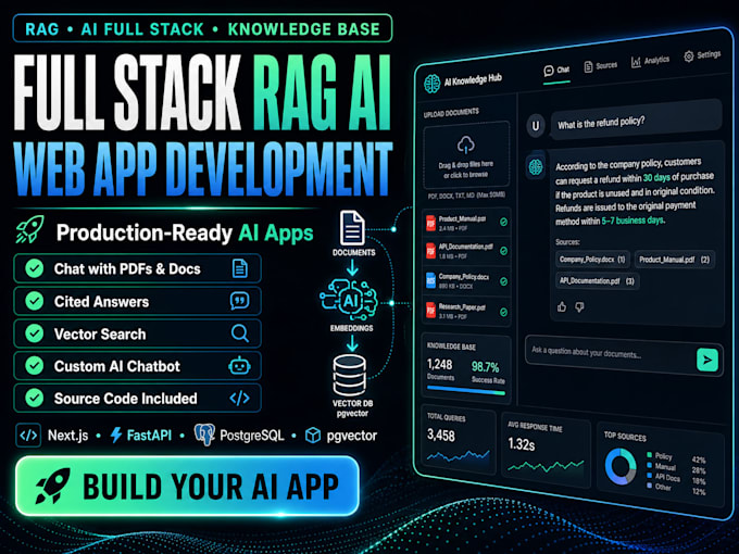 build a full stack rag ai web application