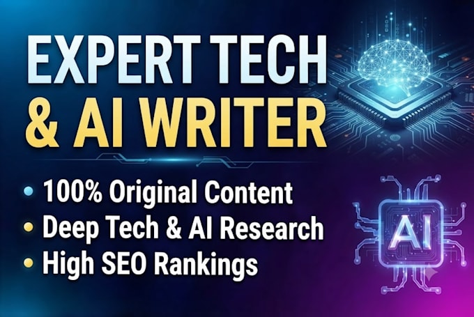 write SEO technology and ai blog posts and articles
