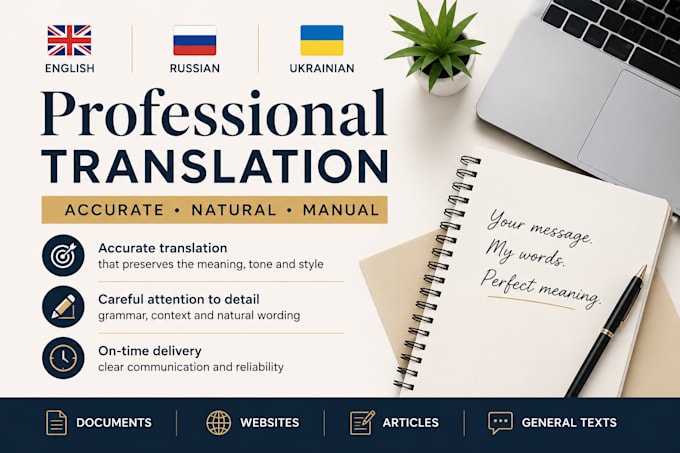 provide accurate manual translation
