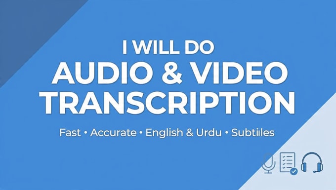 transcribe audio and video