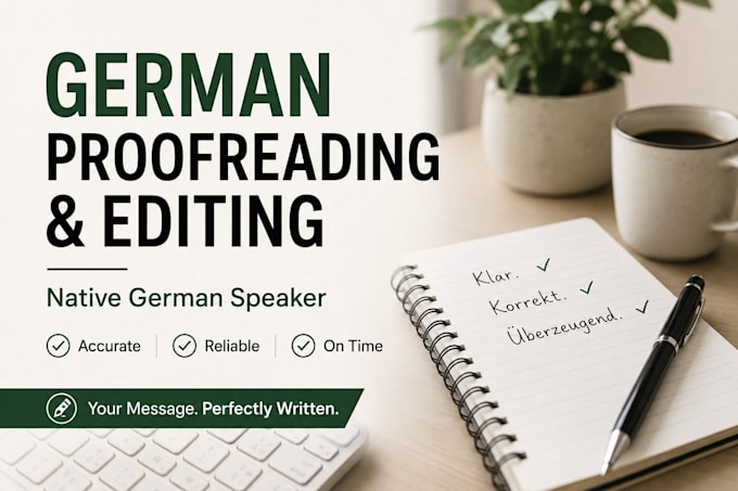 professionally proofread and edit your german text