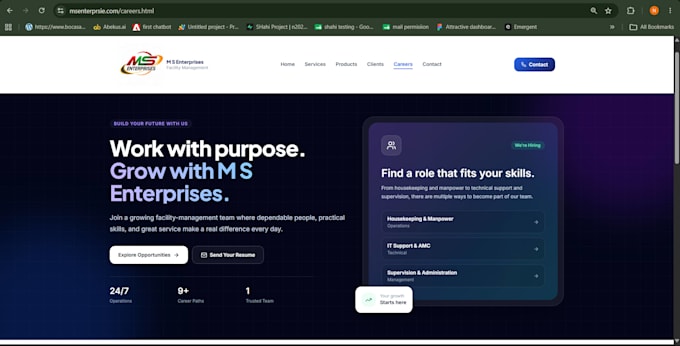 build a modern responsive react website