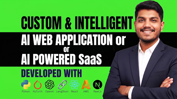 develop a custom ai web application or ai powered saas
