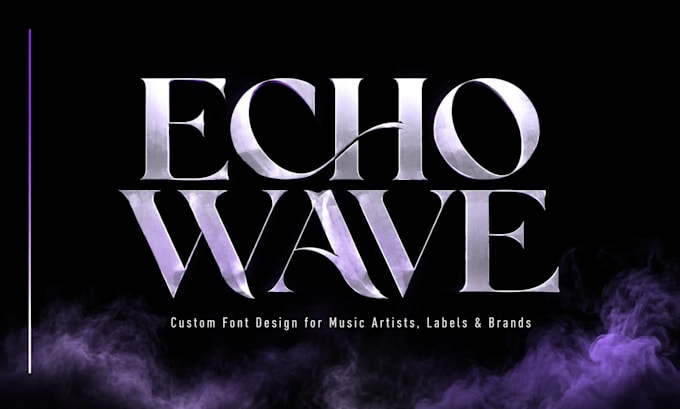 create unique custom font typography font logo and typeface for branding