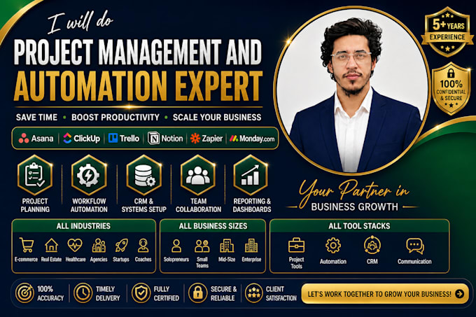 setup project management systems and automation workflows