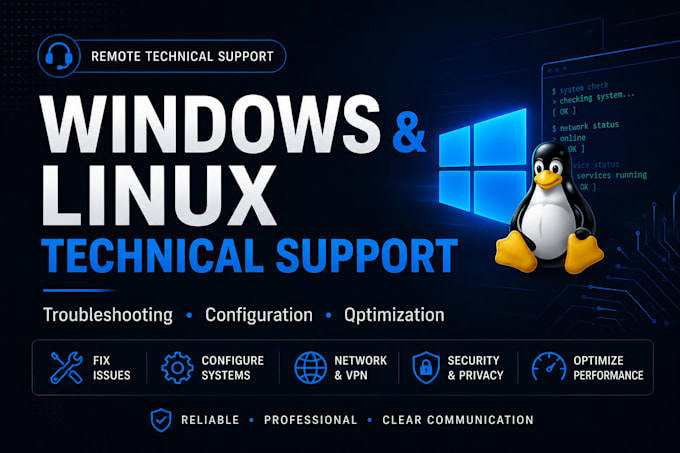 troubleshoot, fix and optimize linux or windows system