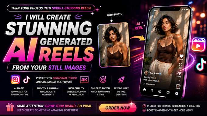 create ai reels for instagram and tiktok