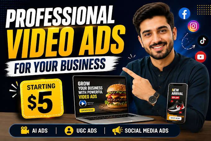 create an engaging brand video ad  for your business