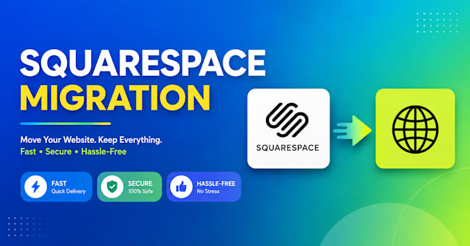 migrate your wix or shopify website to squarespace professionally
