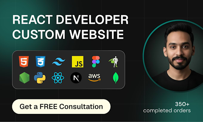 build react website, next js website as react front end developer