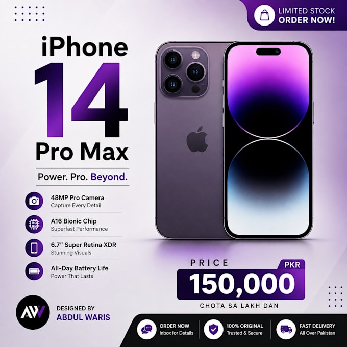 design a professional  product poster for olx facebook