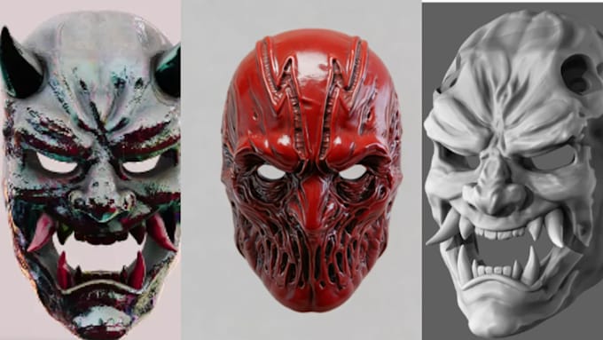 3d mask print and paint