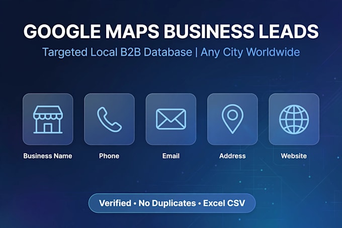 scrape google maps leads to excel csv