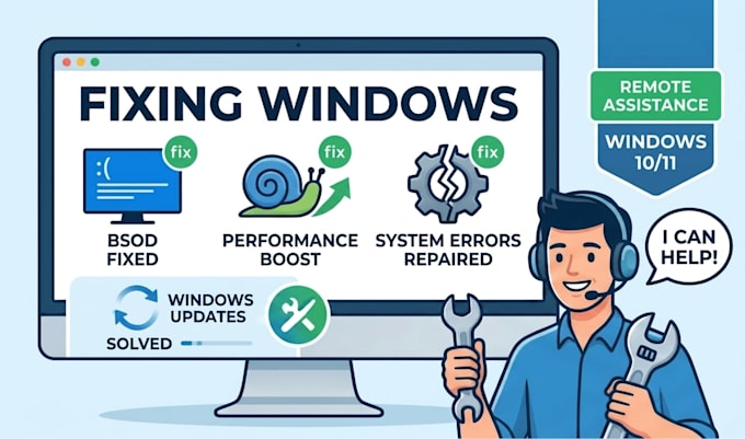 fix windows 10 and windows 11 issues remotely
