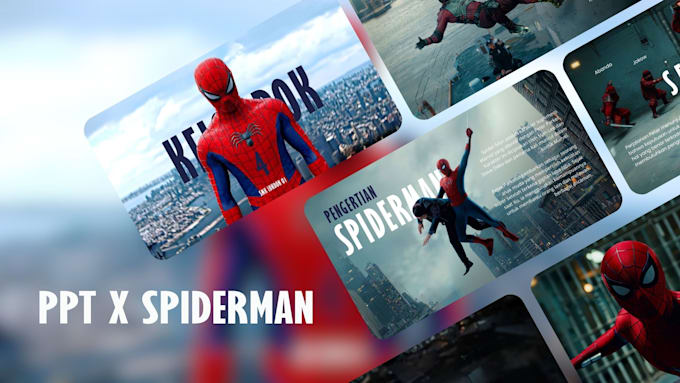 design an amazing spiderman powerpoint presentation template