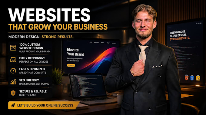 build a custom coded website for your business