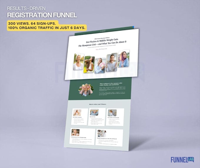 build a high converting webinar funnel and landing page