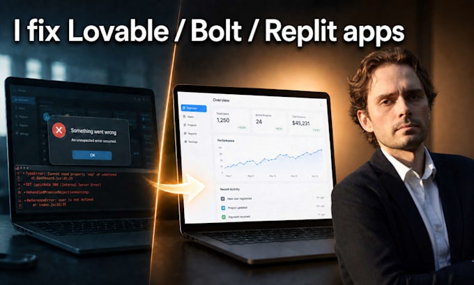 fix, finish or deploy your lovable, bolt, replit or v0 app