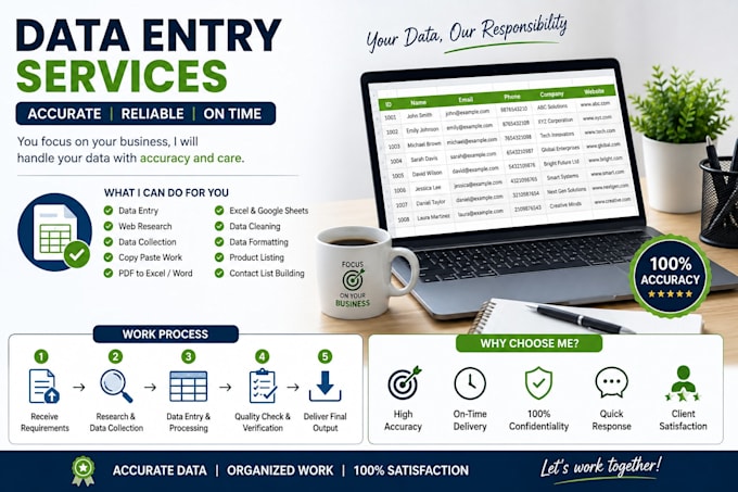 do excel data entry and data cleaning