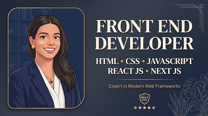 design modern responsive front end website