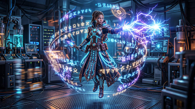 create fantasy, sci fi character