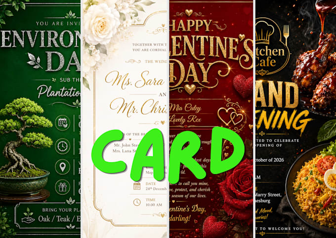 create modern and stylish card