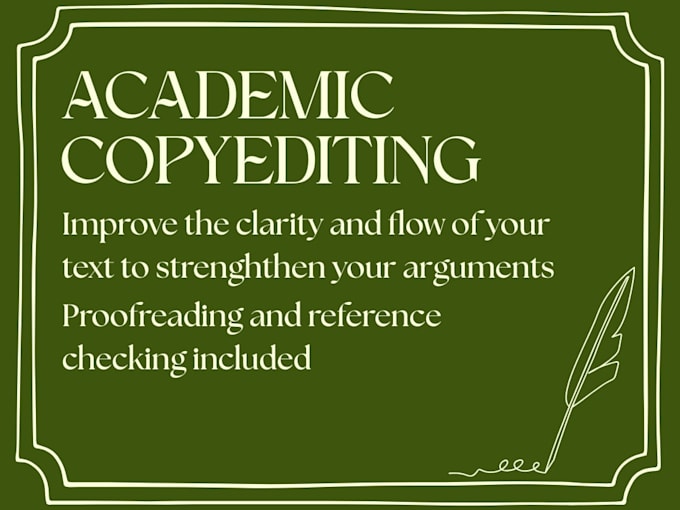 copyedit your academic text in english